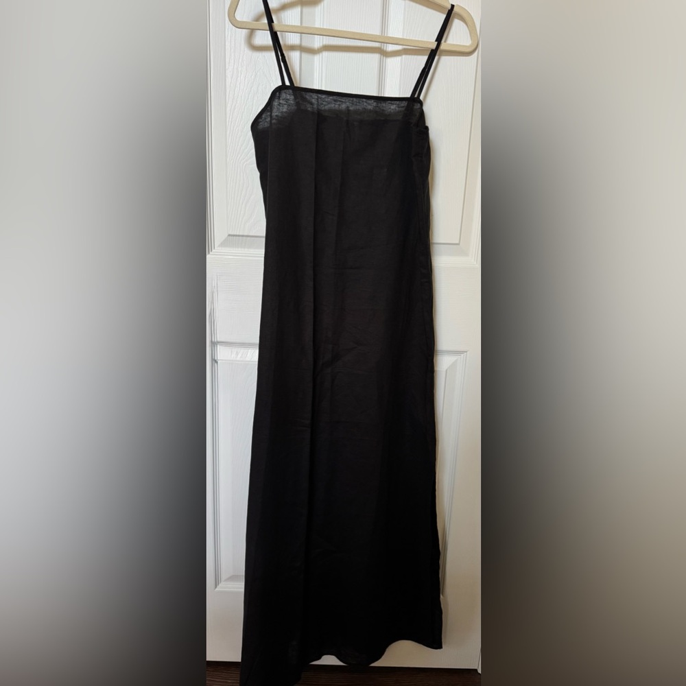 J. Crew Black Maxi Dress with Clean Silhouette